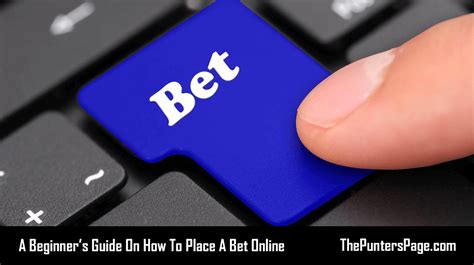 how to place a bet online
